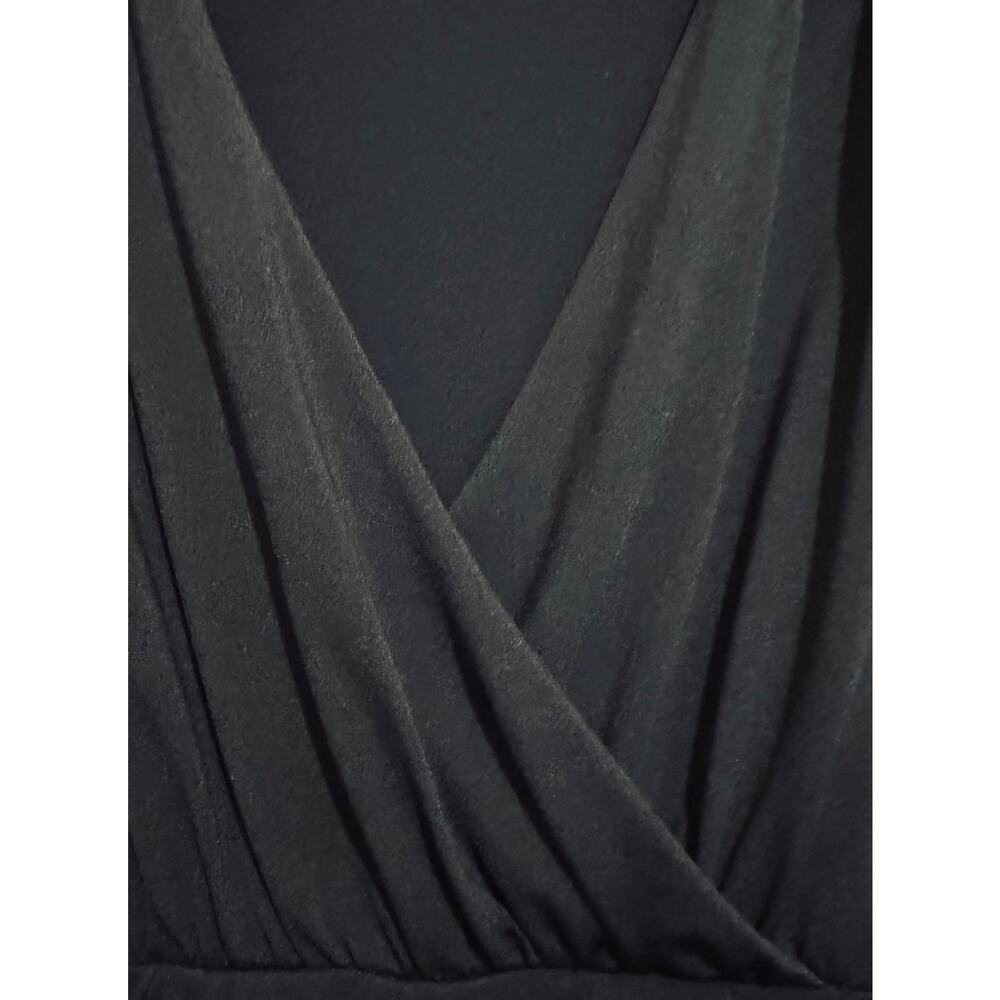 Old Navy Y2K Black Midi Dress Size‎ L Perfect Fit Casual Summer Vacation Travel - Picture 4 of 9
